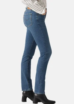 Discount LEVI'S® 724 HIGH RISE STRAIGHT BLUE WAVE