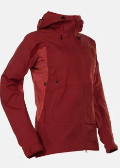 Clearance Fjällräven Abisko Lite Trekking Jacket W Cabin Red-Rowan Red