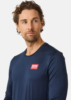 Best Huski Wear Active Top LS Navy Blue
