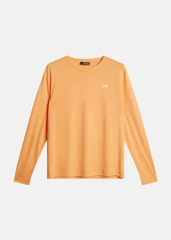 Best J.lindeberg Ade T-shirt LS Mock Orange