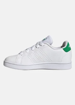 Discount Adidas ADVANTAGE K FTWWHT/GREEN/CBLACK
