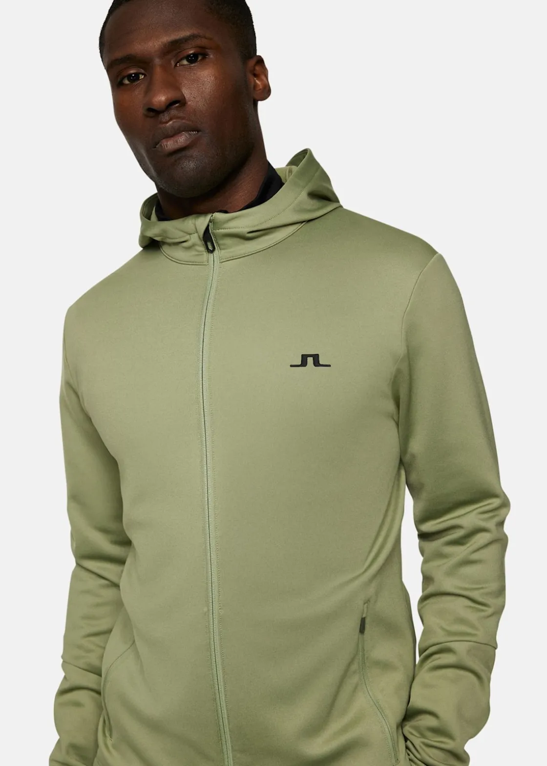 Best J.lindeberg Aerial Full Zip Hood Oil Green
