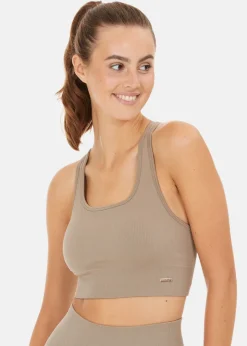 Clearance Athlecia Aideny W Seamless Rib Bra Desert Taupe