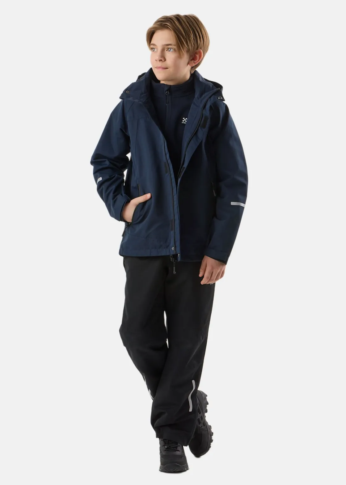 X-trail All- Weather Shell Jacket JR Dk. Navy