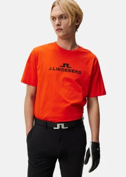 J.lindeberg Alpha T-shirt Tangerine Tango