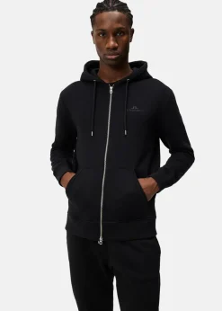 New J.lindeberg Alpha Zip Hood Black