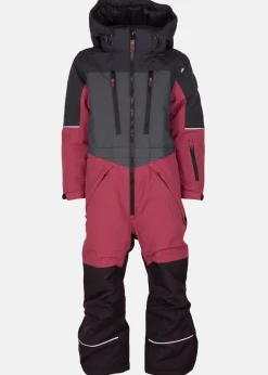 Lindberg ALPINE WINTER OVERALL BLACK/CERISE