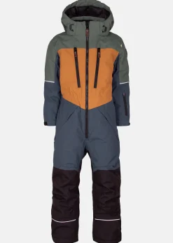 Online Lindberg ALPINE WINTER OVERALL GREEN/BLUE