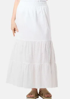 Hot Seaside Angelica Maxi Skirt W White