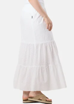 Hot Seaside Angelica Maxi Skirt W White
