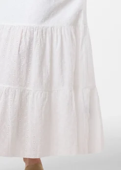 Hot Seaside Angelica Maxi Skirt W White