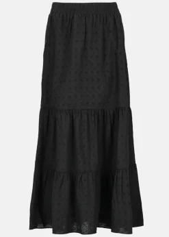 Best Seaside Angelica Maxi Skirt W Black