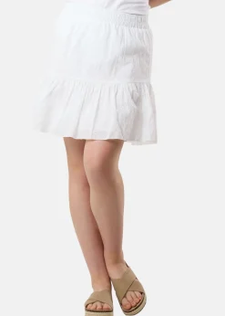 Hot Seaside Angelica Short Skirt W White