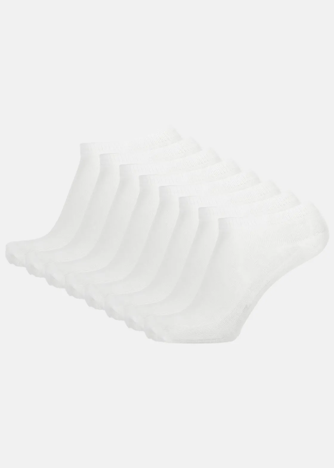 Clearance X-trail Ankle Sock 8-Pack White