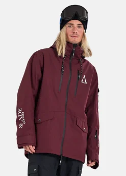 Hot Slade Aspen Shell Jacket Burgundy