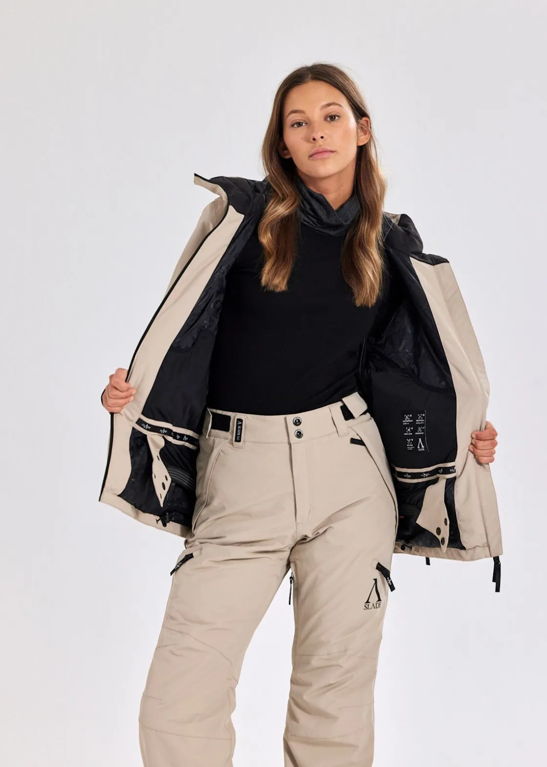 Hot Slade Aspen Shell Jacket W Sand