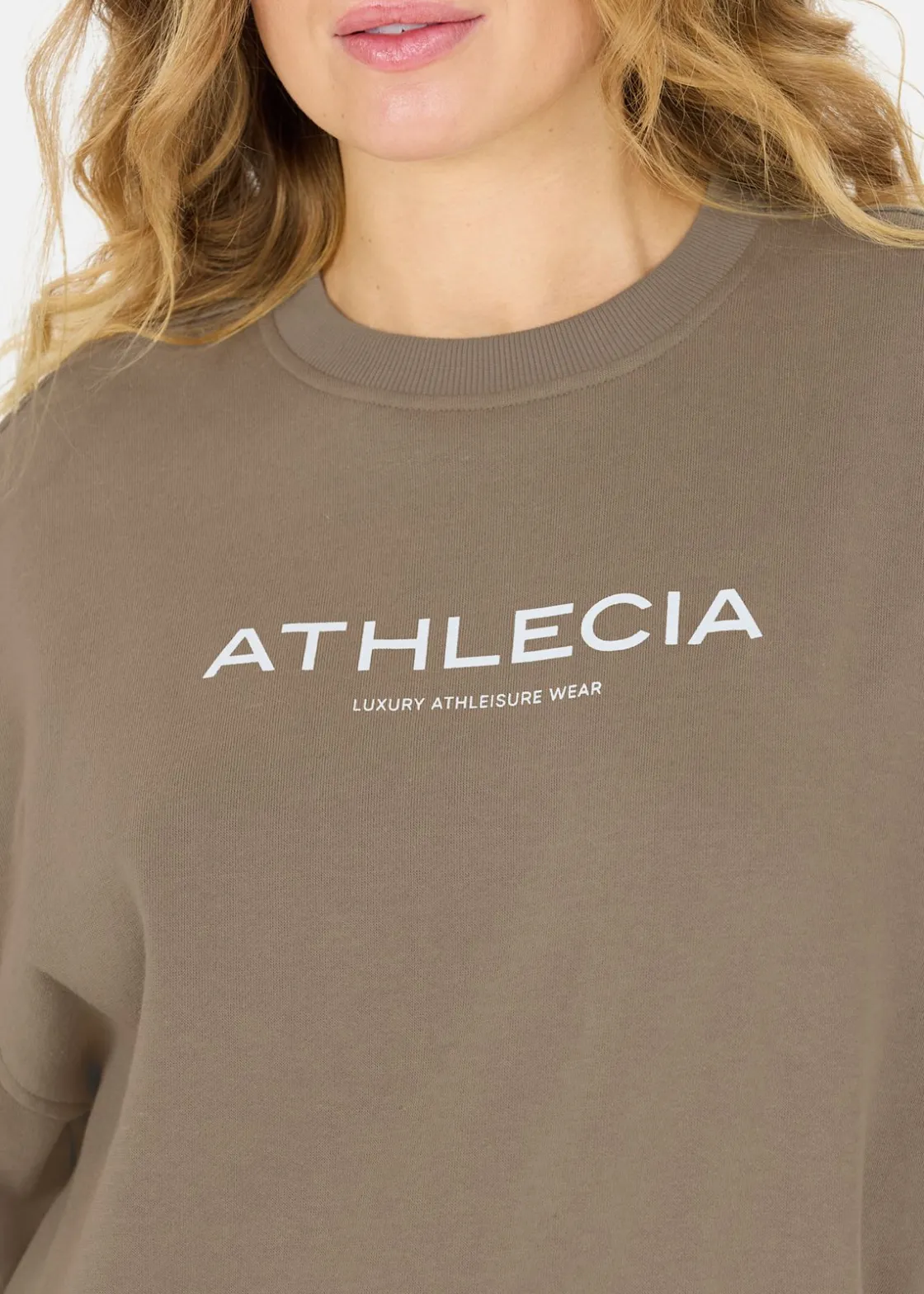 New Athlecia Atkins W Crewneck Greige