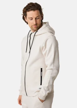 Online Denim Factory Atlanta Zip Hood Oatmeal Melange