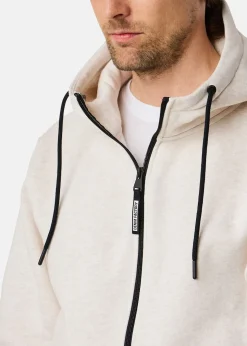 Online Denim Factory Atlanta Zip Hood Oatmeal Melange
