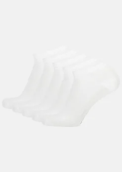 Clearance X-trail Bamboo Ankle Sock 5-Pack White