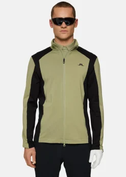 New J.lindeberg Banks Mid Layer Oil Green