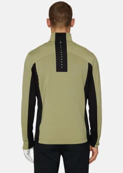 New J.lindeberg Banks Mid Layer Oil Green