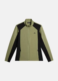 New J.lindeberg Banks Mid Layer Oil Green