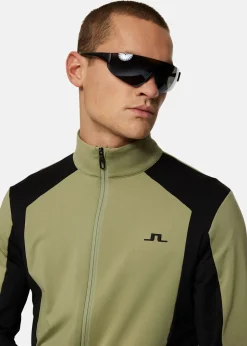 New J.lindeberg Banks Mid Layer Oil Green