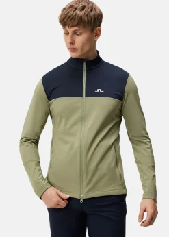 Sale J.lindeberg Banks Mid Layer Oil Green