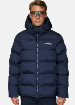 J.lindeberg Barek Padded Jacket White and JL Navy