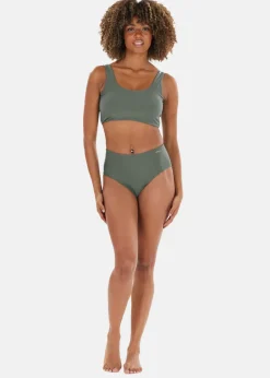 Hot Athlecia Bay W Bikini High Waisted Biki Balsam Green