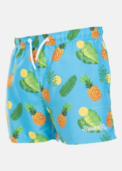 Discount Blount & Pool Beachshorts Turquoise Lemon Pineapple