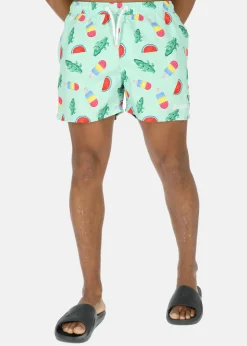 Best Blount & Pool Beachshorts Mint Crocodile