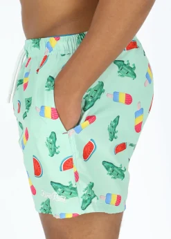 Best Blount & Pool Beachshorts Mint Crocodile