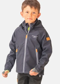 Outlet Swedemount Bergen Softshell Jacket JR Charcoal Melange
