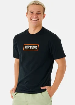 Clearance Rip Curl BIG MUMMA ICON TEE BLACK