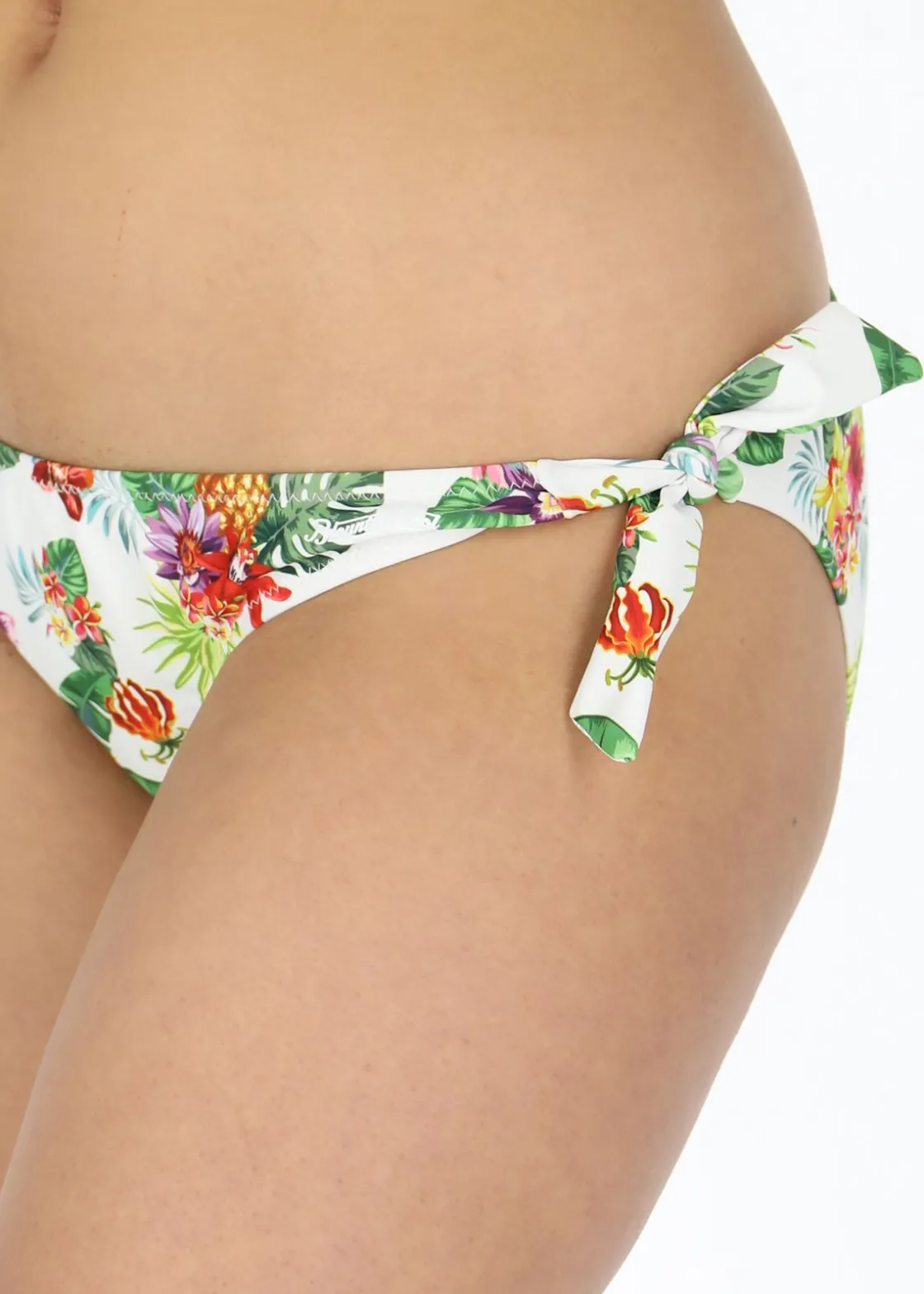Sale Blount & Pool Bikini Side Tie Bottom White Pineapple