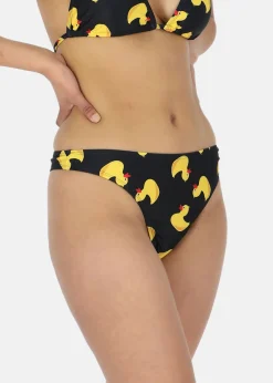 Sale Blount & Pool Bikini Thong Bottom Black Yellow Duck