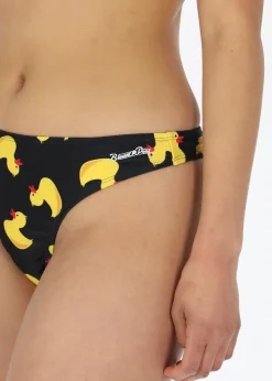 Sale Blount & Pool Bikini Thong Bottom Black Yellow Duck