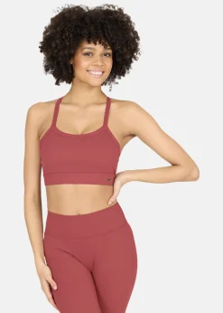Hot Athlecia Bloom V2 W Sports Bra Roan Rouge