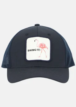 Blount & Pool Trucker Cap Dk. Navy Flamingo