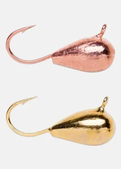 Hot Blue Fox Volfram Mormyshka 2-p Guld/Koppar