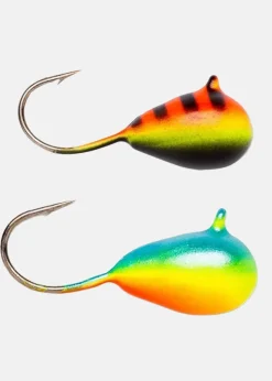 Hot Blue Fox Volfram Mormyshka 2-p Röd/Gul