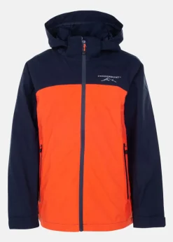 New Swedemount Bodö Rain Jacket JR Navy/Orange