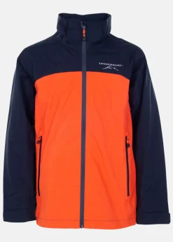 New Swedemount Bodö Rain Jacket JR Navy/Orange