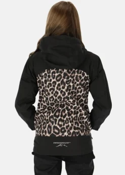 Swedemount Bodö Rain Jacket JR Black/Leopard