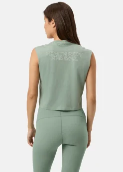 Clearance Björn Borg BORG CROPPED TANK TOP LILY PAD