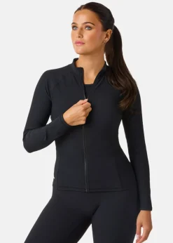 New Ellen New York Boston Rib Jacket W Black