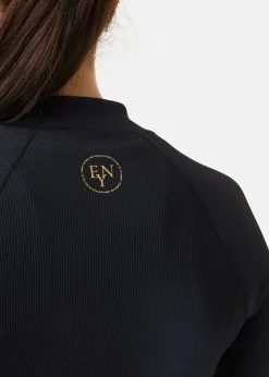 New Ellen New York Boston Rib Jacket W Black