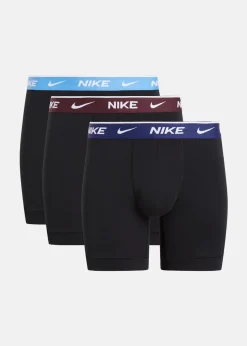 Discount Nike BOXER BRIEF 3PK BLK - UNI BE/ BE VOD/ BURG CRUSH WB